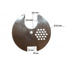 Літковий загороджувач круглий нержавіючий (діаметр 80 мм)
