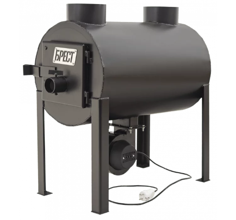 Опалювальна піч Брест-203 Плюс, з вмонтованим вентилятором