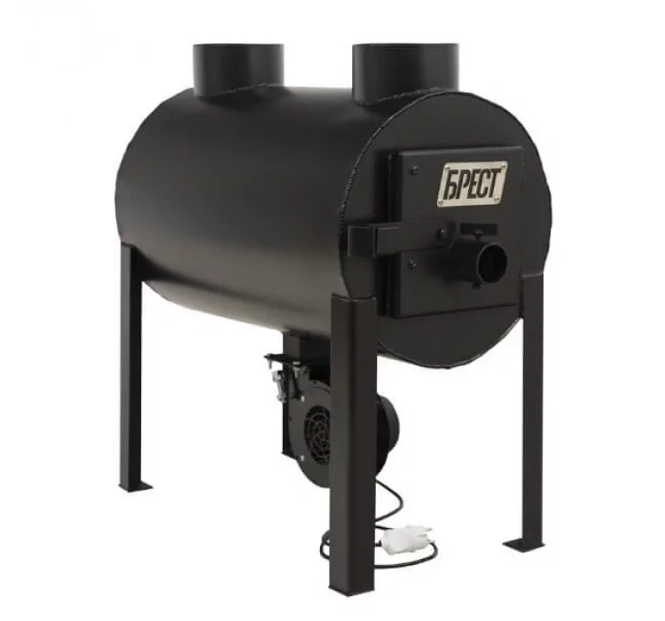 Опалювальна піч Брест-203 Плюс, з вмонтованим вентилятором