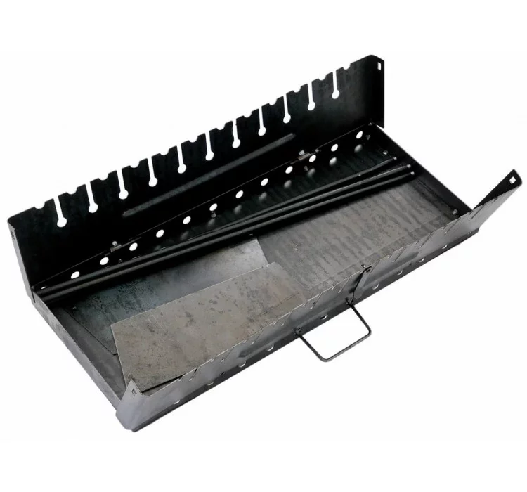 Розкладний мангал-валіза 2 мм, на 12 шампурів