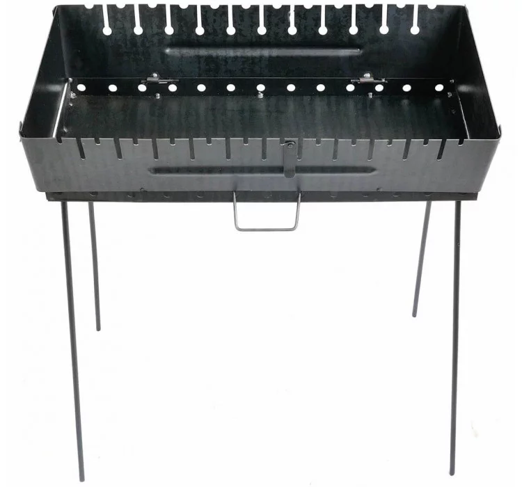 Розкладний мангал-валіза 2 мм, на 12 шампурів