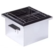 Коптильня з гідрозатвором Smoke House S DeLuxe 300х300х270 (нержавіюча сталь)