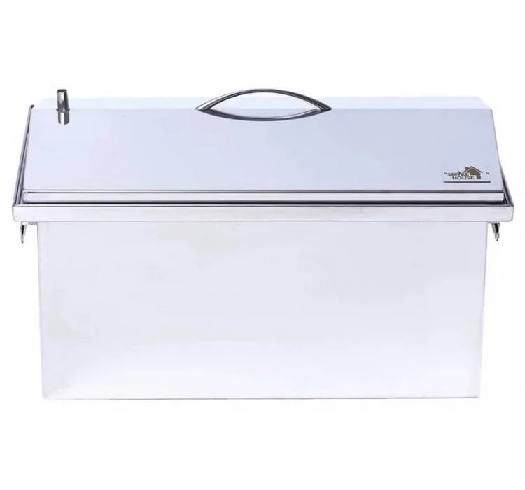 Коптильня з гідрозатвором Smoke House L DeLuxe 520х300х320 (нержавіюча сталь)
