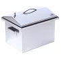 Коптильня з гідрозатвором Smoke House M DeLuxe 400х300х320 (нержавіюча сталь)