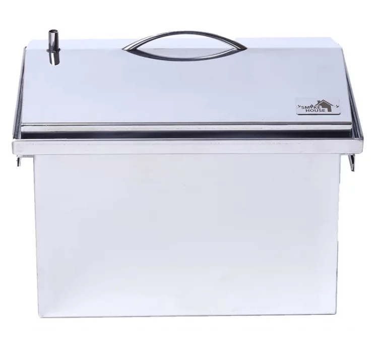 Коптильня з гідрозатвором Smoke House M DeLuxe 400х300х320 (нержавіюча сталь)