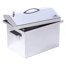 Коптильня з гідрозатвором Smoke House M DeLuxe 400х300х320 (нержавіюча сталь)