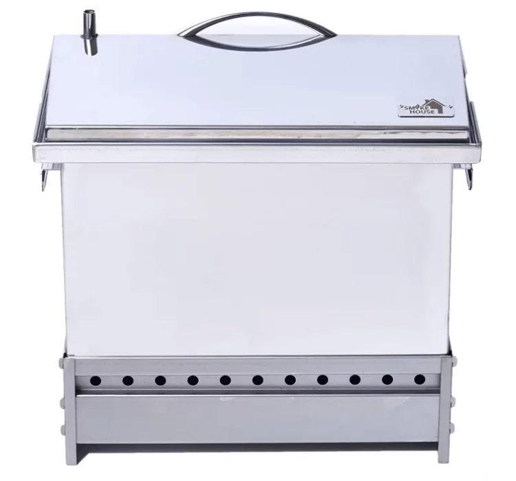 Коптильня з гідрозатвором Smoke House M DeLuxe 400х300х320 (нержавіюча сталь)