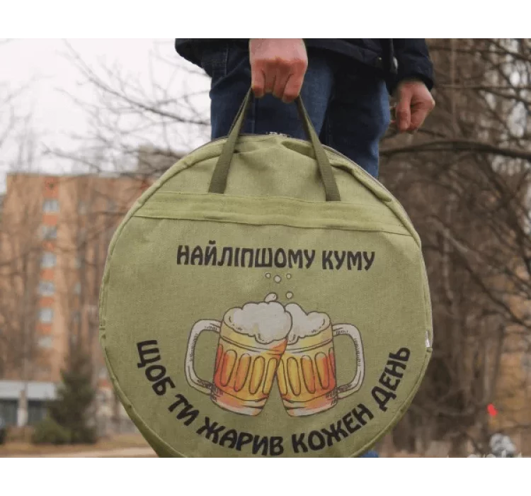 Написи та малюнки на брезентових чохлах