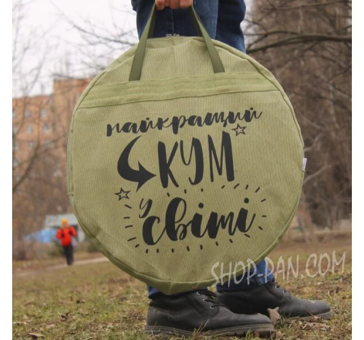Написи та малюнки на брезентових чохлах