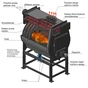 Піч промислова калориферна Екожар Pro Max 2500