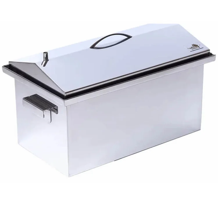 Коптильня с гидрозатвором Smoke House L DeLuxe 520х300х320 (нержавейка)