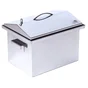 Коптильня с гидрозатвором Smoke House M DeLuxe 400х300х320 (нержавейка)