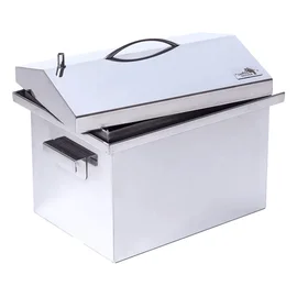 Коптильня с гидрозатвором Smoke House M DeLuxe 400х300х320 (нержавейка)