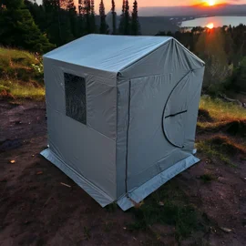 Мобільна баня Троян PRO 2×2 (з дверима)
