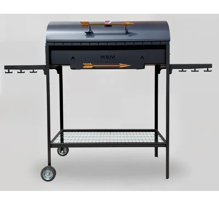 Стаціонарний мангал Vesuvi BBQ 800 з кришкою 3 мм