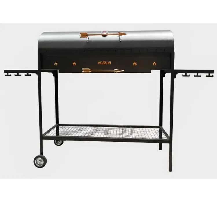Стаціонарний мангал Vesuvi BBQ 1000 з кришкою 3 мм