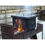Коптильня с гидрозатвором Smoke House двухъярусная 520х300х280 (окрашенная)