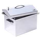 Коптильня с гидрозатвором Smoke House M DeLuxe 400х300х320 (нержавейка)