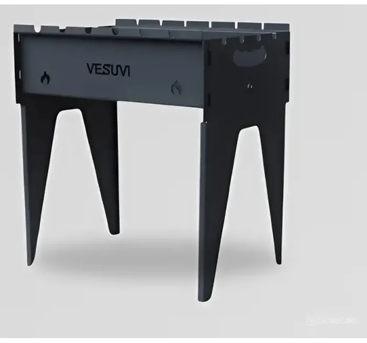 Високий розкладний мангал Vesuvi Smart 2 мм