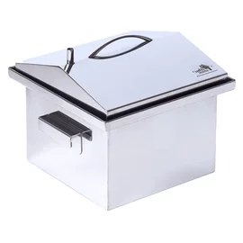 Коптильня с гидрозатвором Smoke House S DeLuxe 300х300х270 (нержавейка)